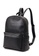 Lara black Men's Minimalist PU Leather Crocodile Grain Backpack - Black 09613ACA989A42GS_2