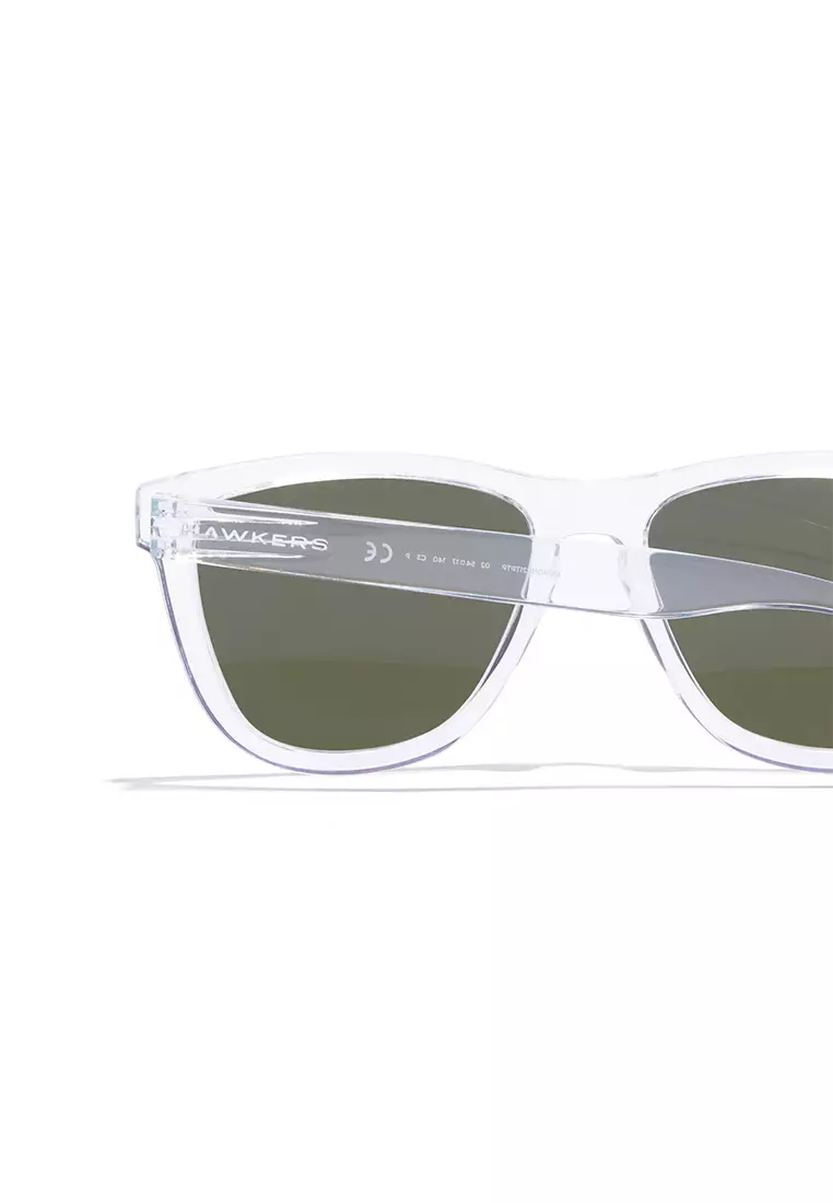 HAWKERS POLARIZED Air Emerald ONE RAW. Sunglasses for Men and Women, Unisex. UV400 protection. Official product designed and made in Spain. HONR21TFTP