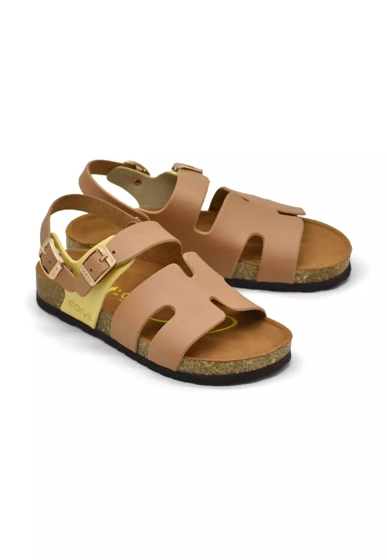 Carvil Sandal Anak Abigail-02 TW Stone/Yellow