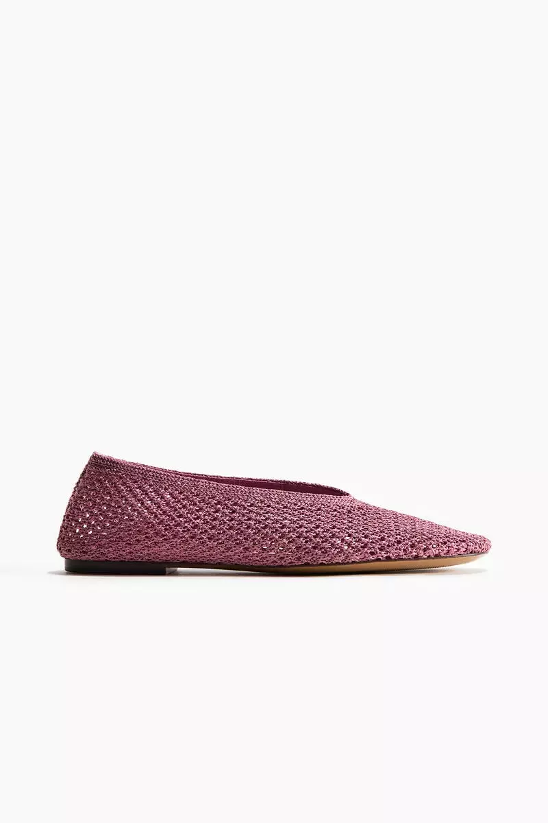 Braided ballet flats
