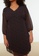 Trendyol black Plus Size Floral Chiffon Dress E0F6BAA5278AE3GS_3