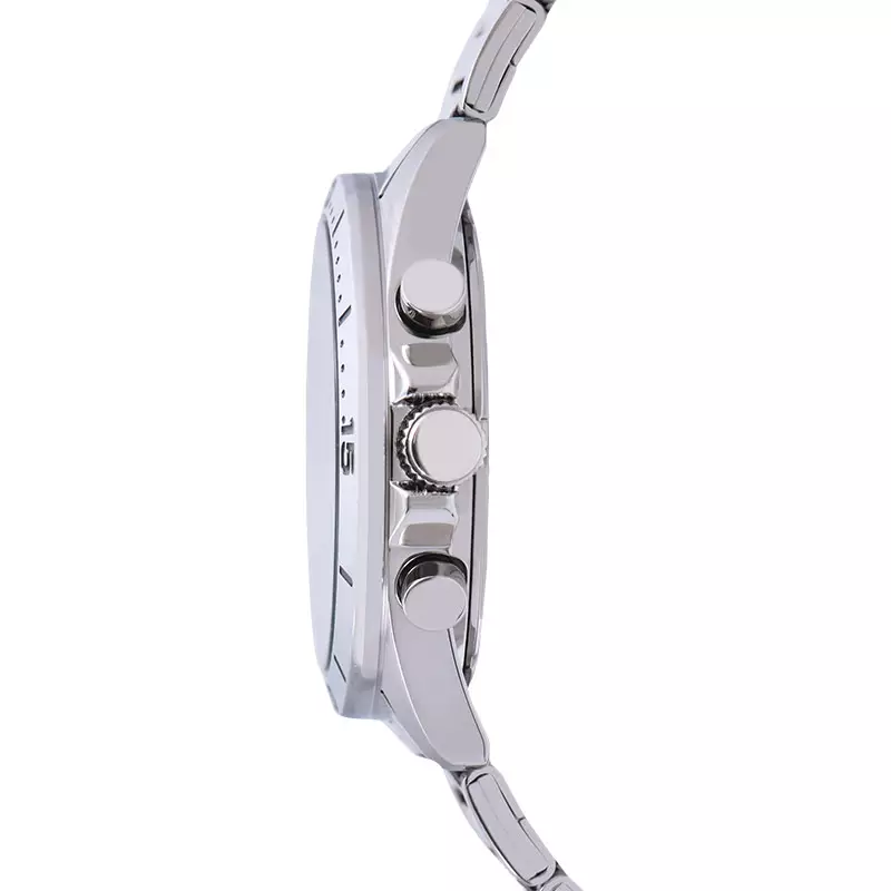 Jam Tangan Pria Alba Active AT3K77X1 Men Chronograph Green White Dial Stainless Steel Strap