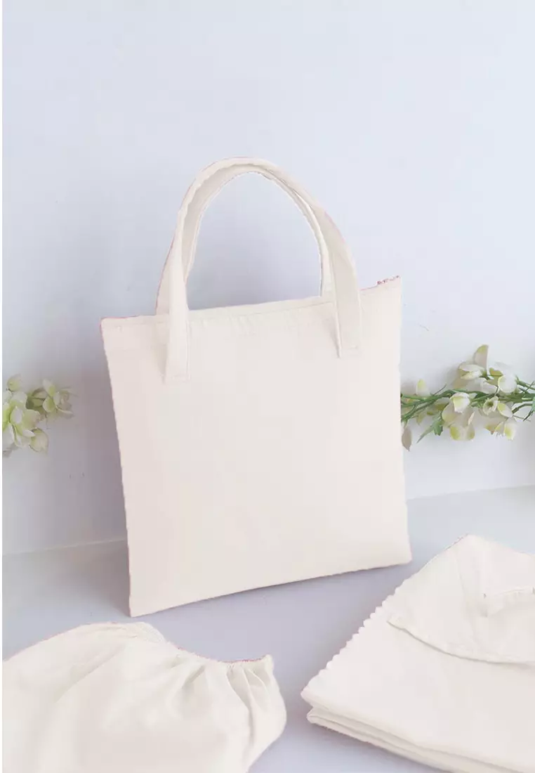 Zelena - Mukena Basic Sabira Lasercut 2in1 Prayer Set - Broken White