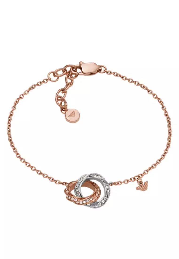 Emporio Armani 雙色不銹鋼鍊式手鍊 (EGS3005221)