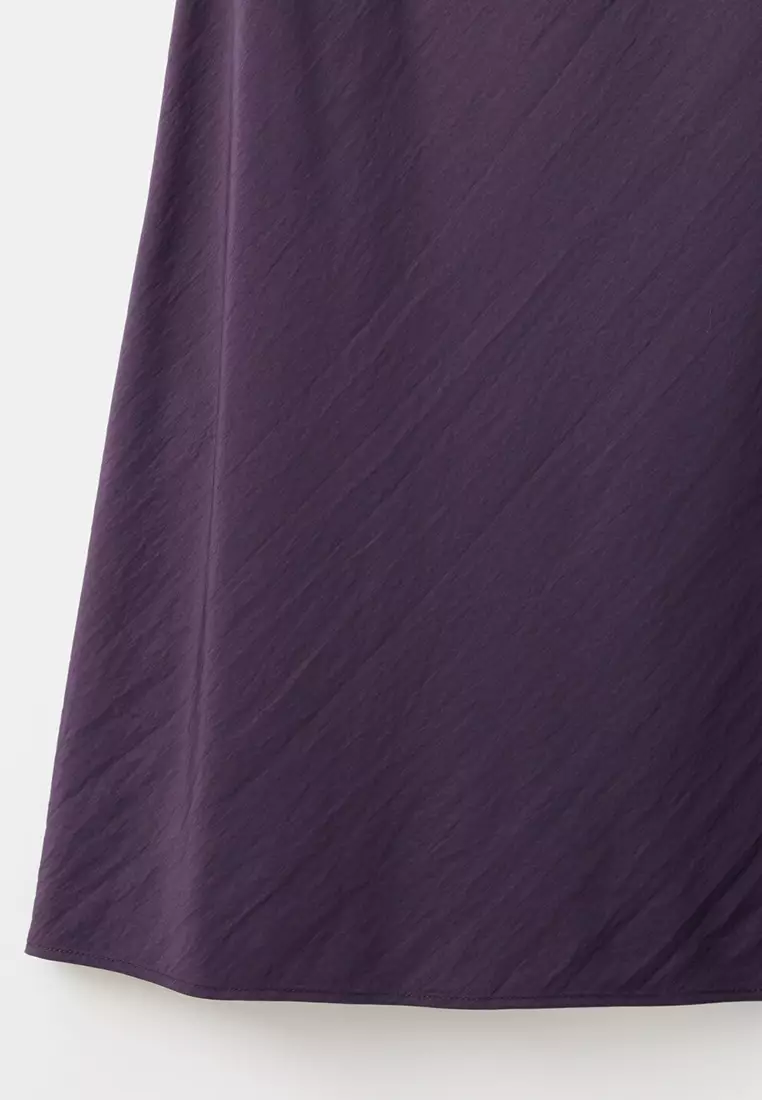 Midi Dress With A Wrap Neckline