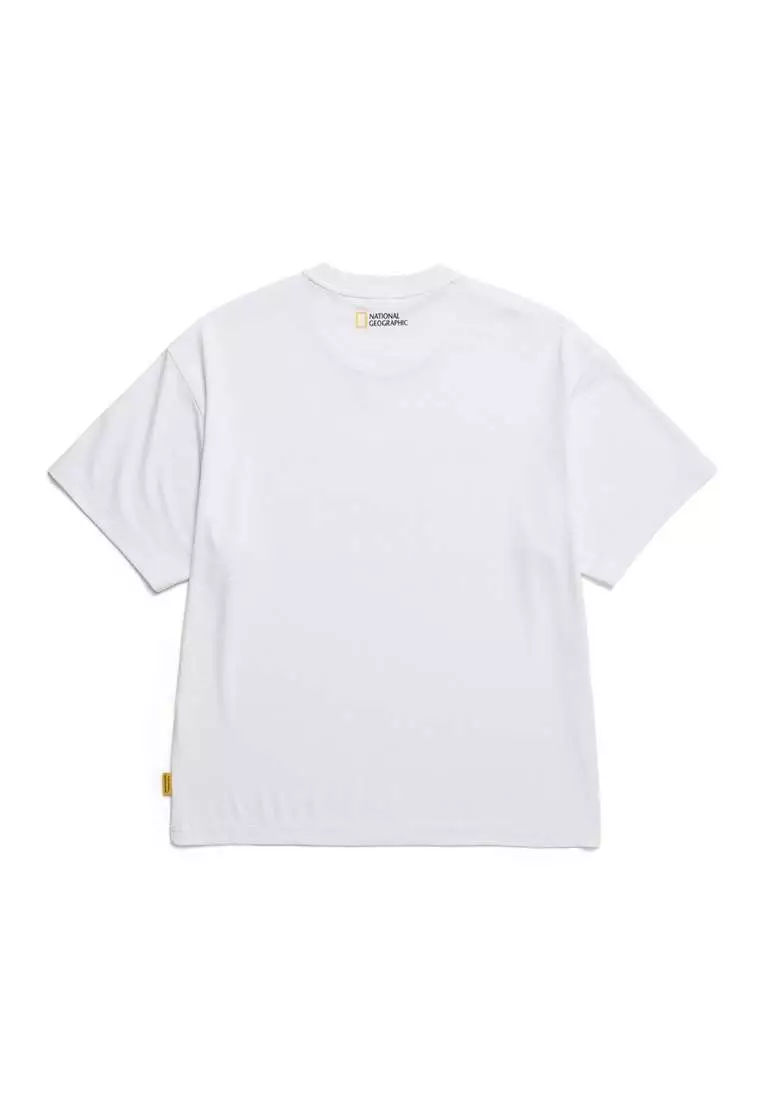 【NATIONAL GEOGRAPHIC】UNI DRYSIL TURTLE GRAPHIC T-SHIRT Unisex Drysil Turtle Graphic Short Sleeve Tee - DUST
