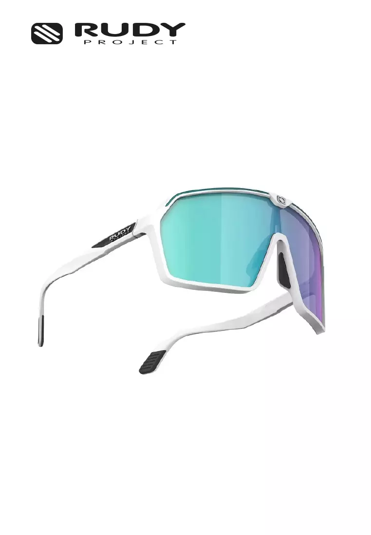 Spinshield Sports Performance Sunglasses – White Matte Multilaser | UV Protection
