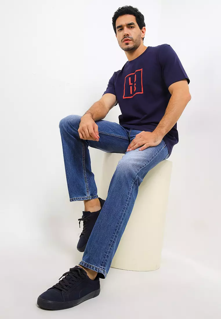Straight Fit Denim Pants CFS101D