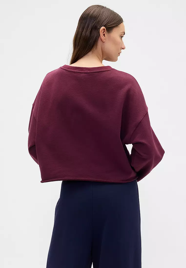 Crop Crew Neck Sweatshirt