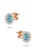 Aquae Jewels pink Earrings Princess 18K Gold and Diamonds with Ruby - Emerald - Sapphire - Rose Gold,Amethyst 45E54AC64FFD36GS_2