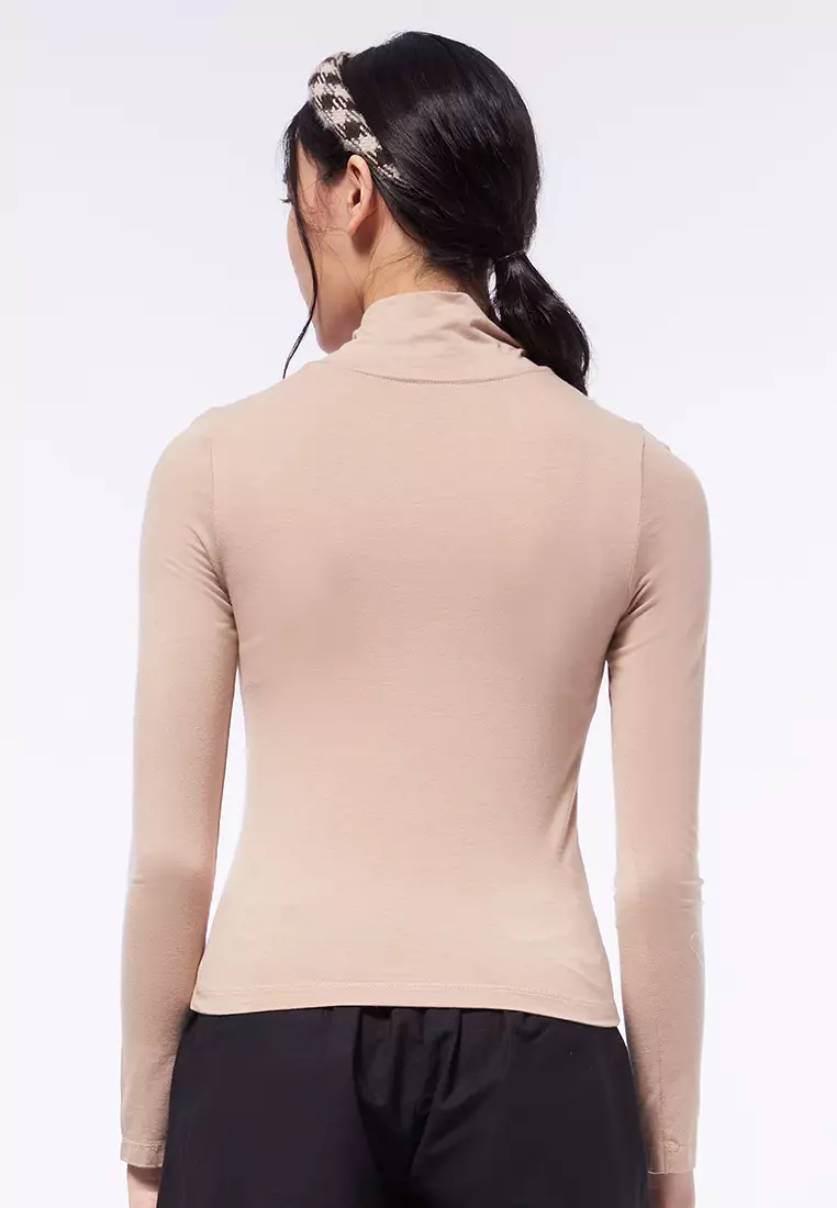 High Neck Long Sleeve Top