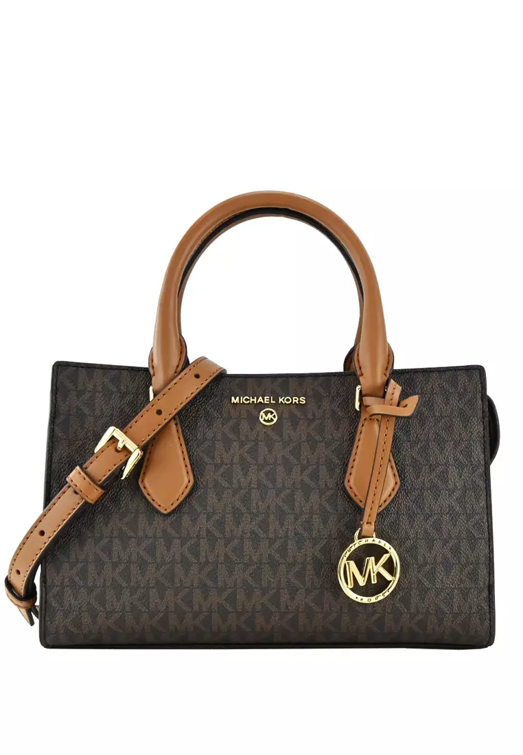 Michael kors satchel brown outlet