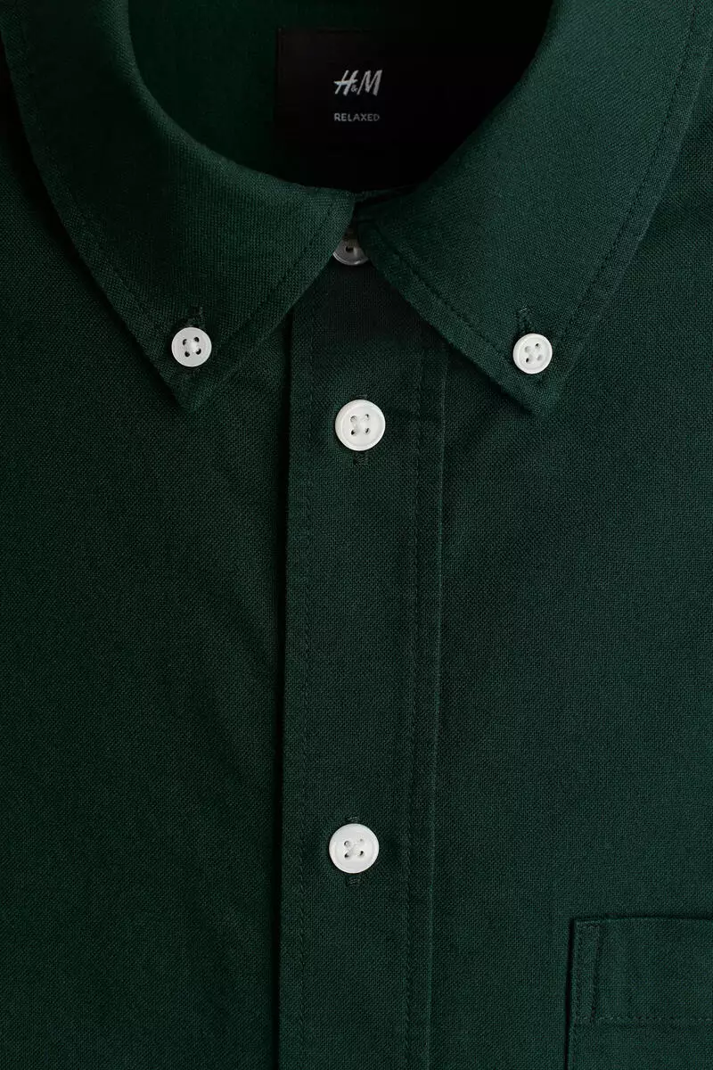 Relaxed Fit Short-sleeved Oxford shirt