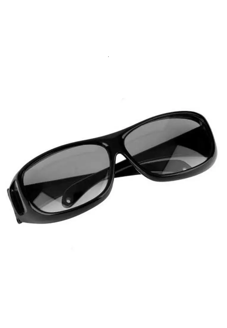 Mackenzie Kacamata Night Vision UV Protection Pria Dan Wanita Material PC ORIGINAL - Black
