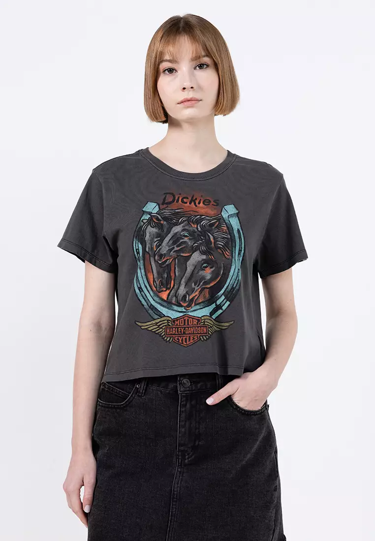 Buy Harley-Davidson Dickies® x H-D® Triple Horse Boxy Fit Tee 2026