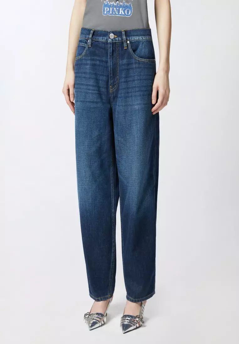 Buy Pinko Estelle 5-pocket egg shaped jeans 2025 Online | ZALORA