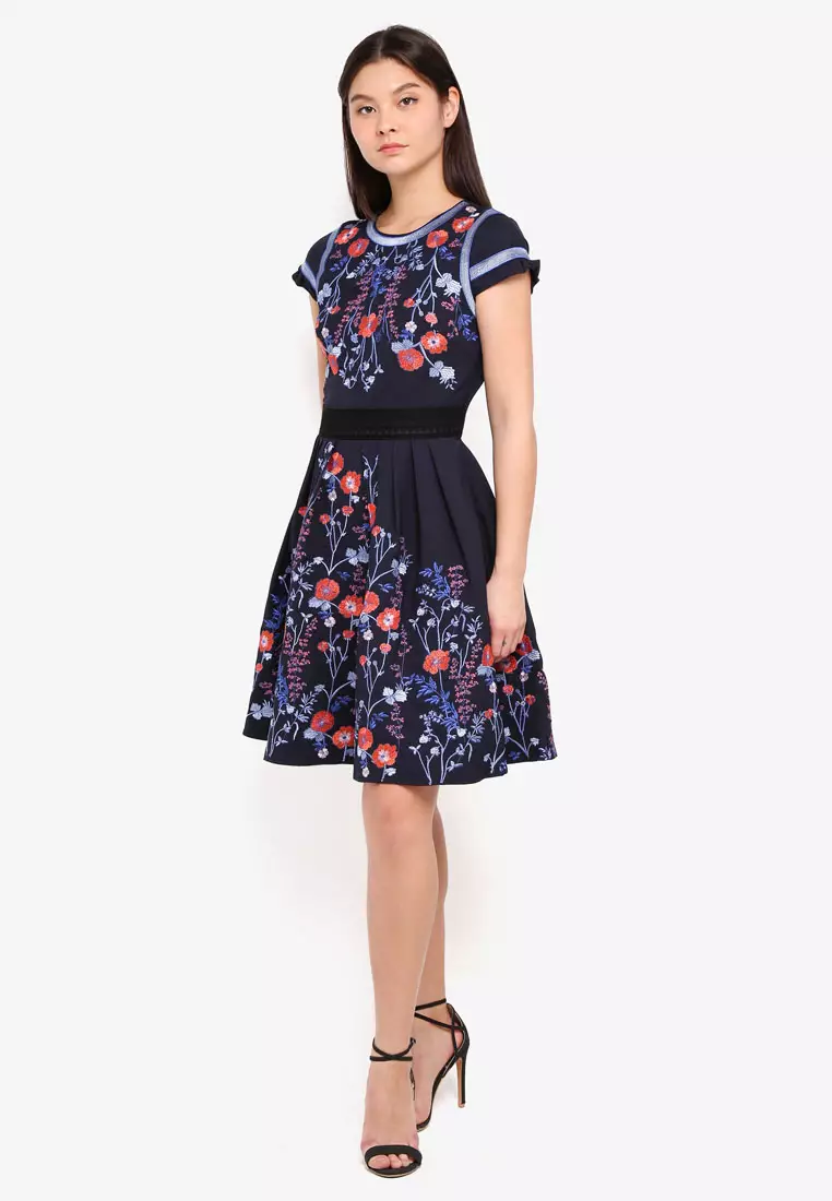 Foxiedox embroidered dress cheap