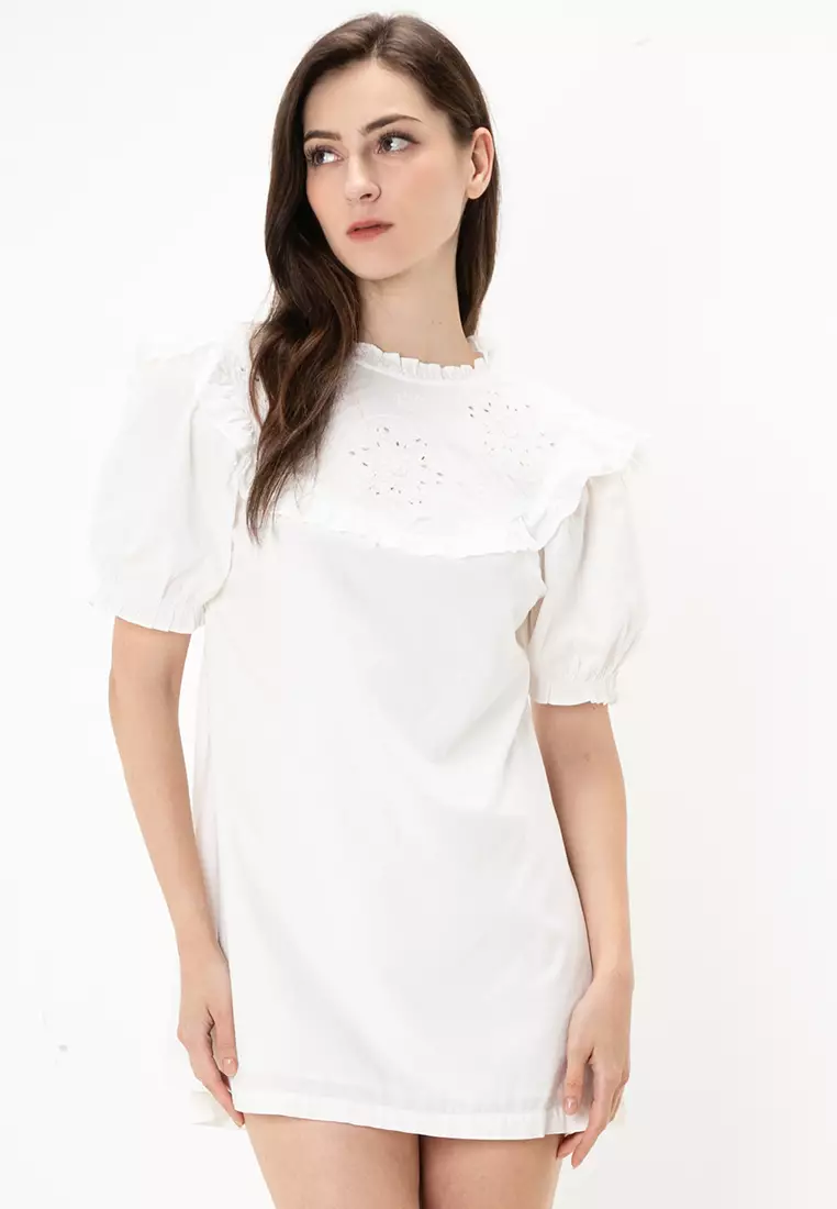 Buy Cotton On Zoe Cutwork Ruffle Mini Dress 2026 Online
