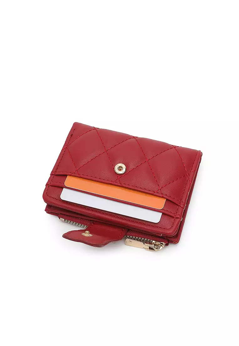 Women's Short Wallet / Purse - Red