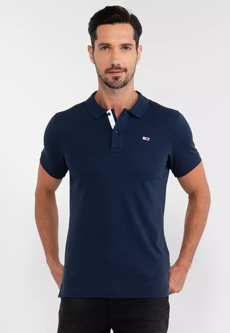 tommy hilfiger navy polo shirt