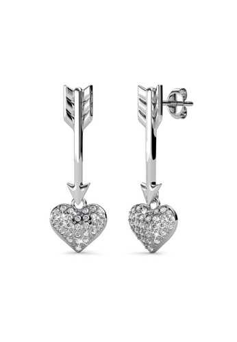 Her Jewellery Arrow of Heart Set - Made with Swarovski Crystals 57A9EAC761F6AFGS_1
