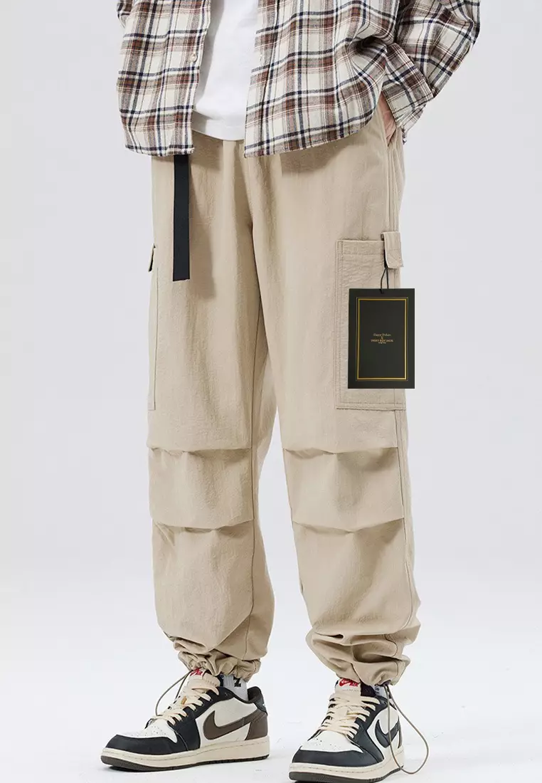 Khaki Pants Outfit Mens Streetwear Cargo Pants Outfit Men's