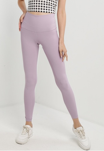 Old Navy 紫色 Extra High-Waisted PowerSoft Light Compression Hidden-小袋 緊身褲 384F7AA707F169GS_1