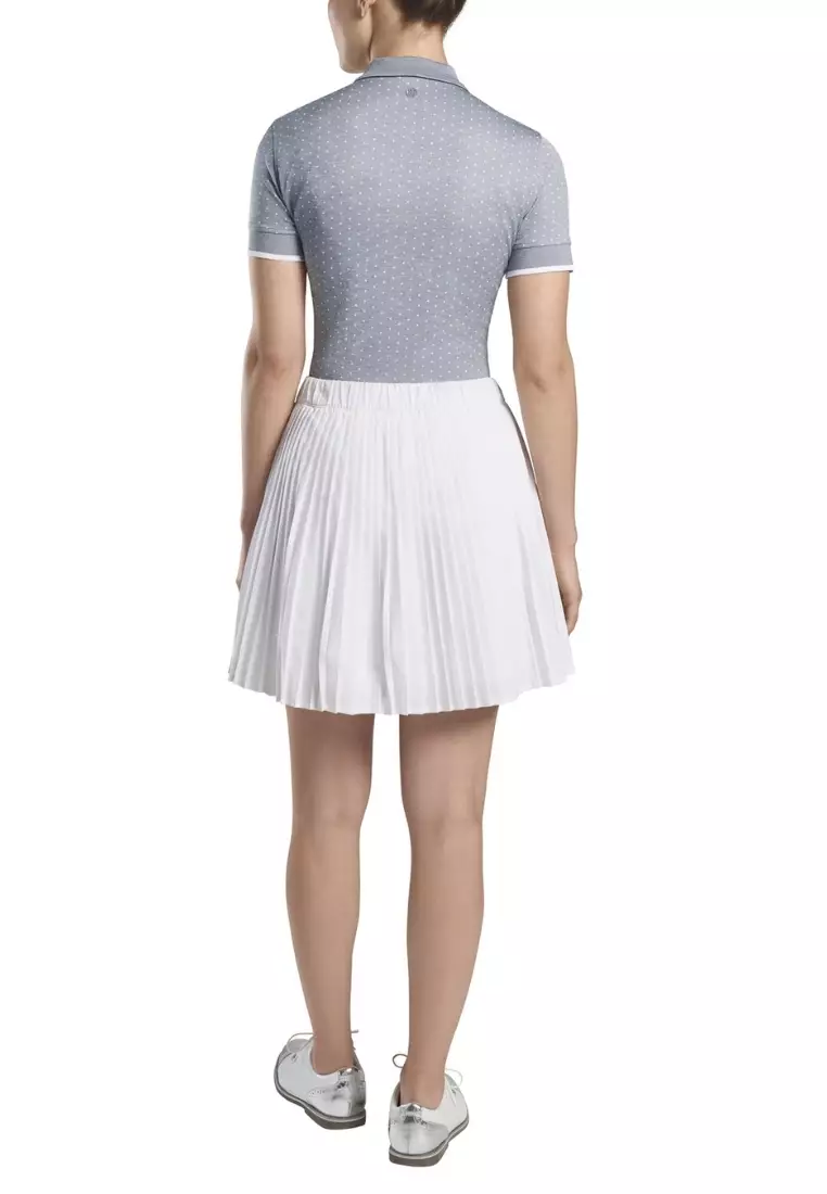 Ladies Jacquard Polka Dot Polo