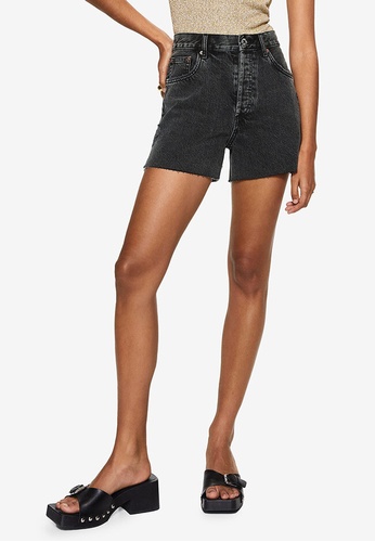 relaxed jean shorts