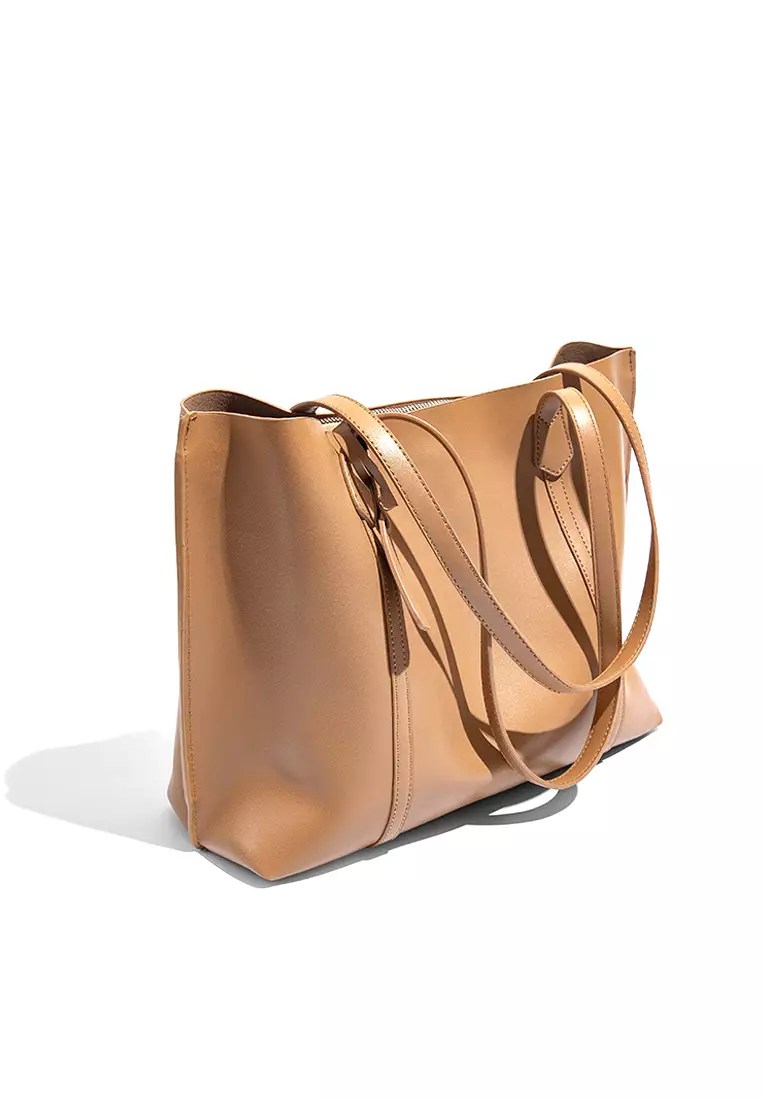 Stylish Faux Leather Tote Bag DP8157