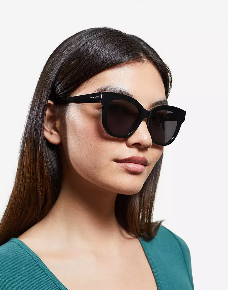 HAWKERS Black AUDREY Sunglasses for Men and Women. UV400 Protection. Official Product Designed in Spain