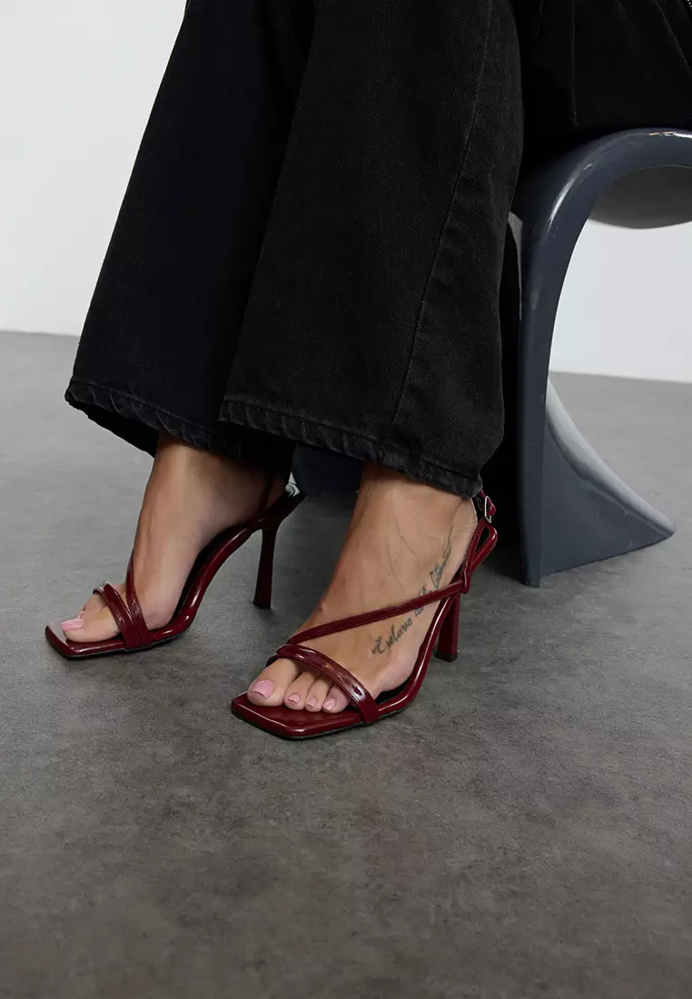 Patent Strappy Heels