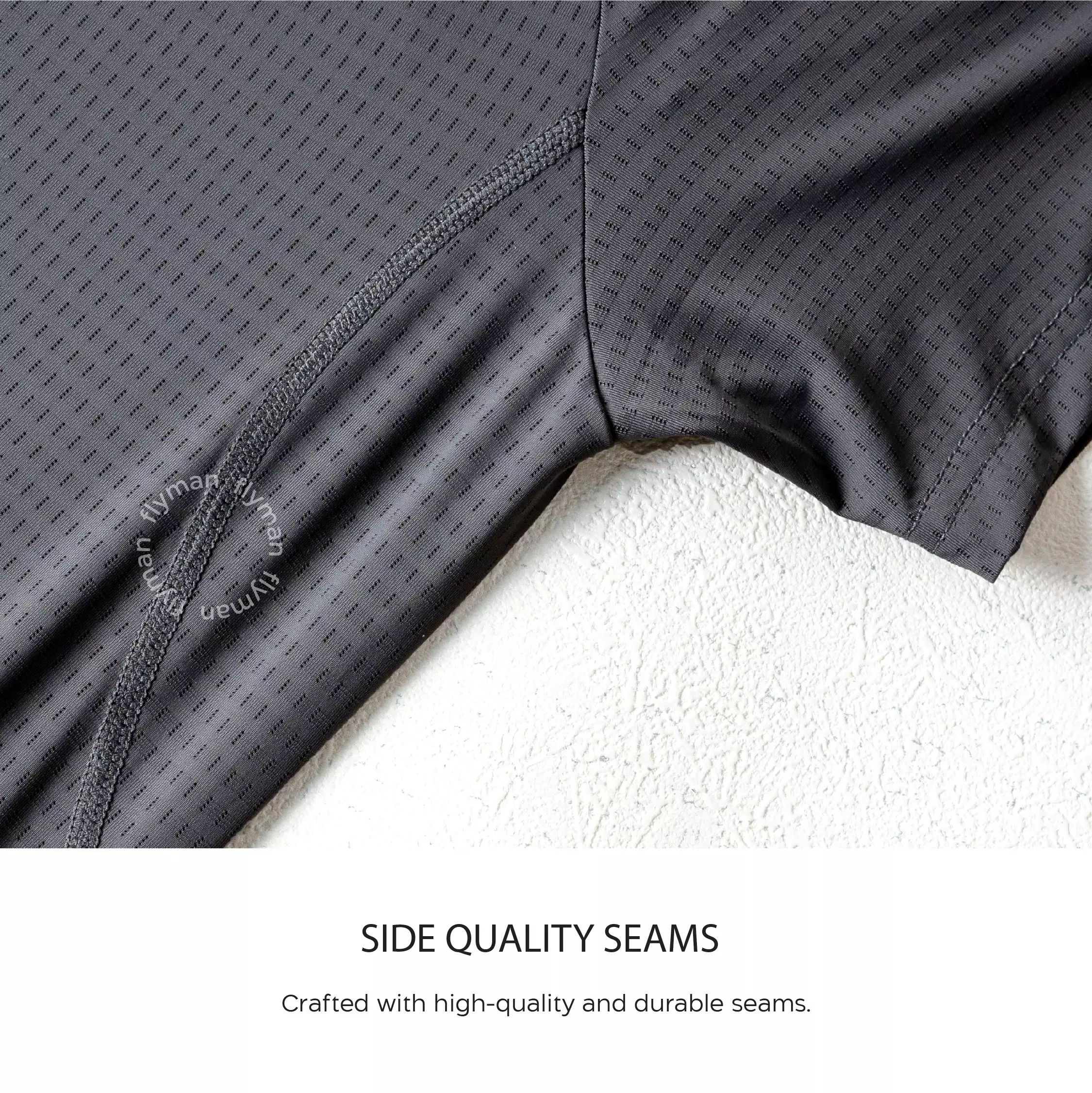 Flyman Ice Silk Active Shirt 1 Pcs FMAS 3557 - Ash