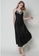 SMROCCO black Silk Spagetti Long Dress Nightie L8007 (Black) C3417AAC188359GS_4