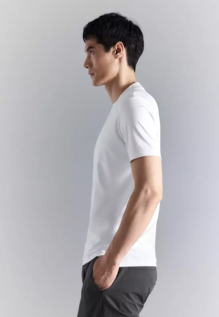 修身剪裁彈性T恤