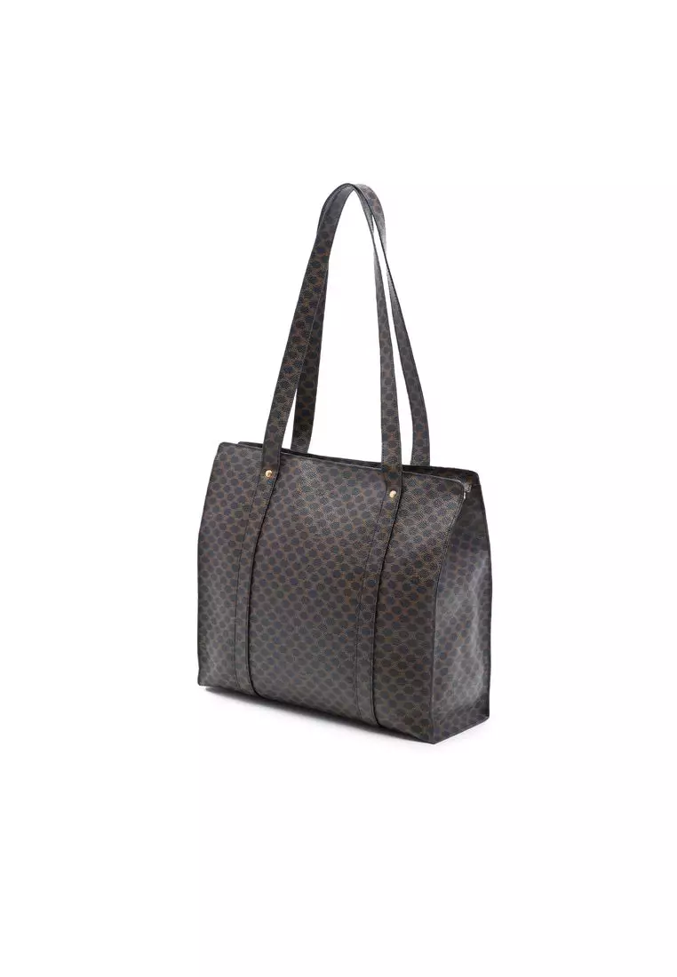 Pre-Loved Celine Macadam Coated Canvas Tote