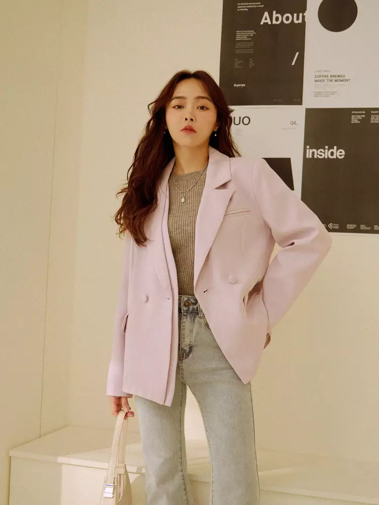Chiffon blazer jacket shop