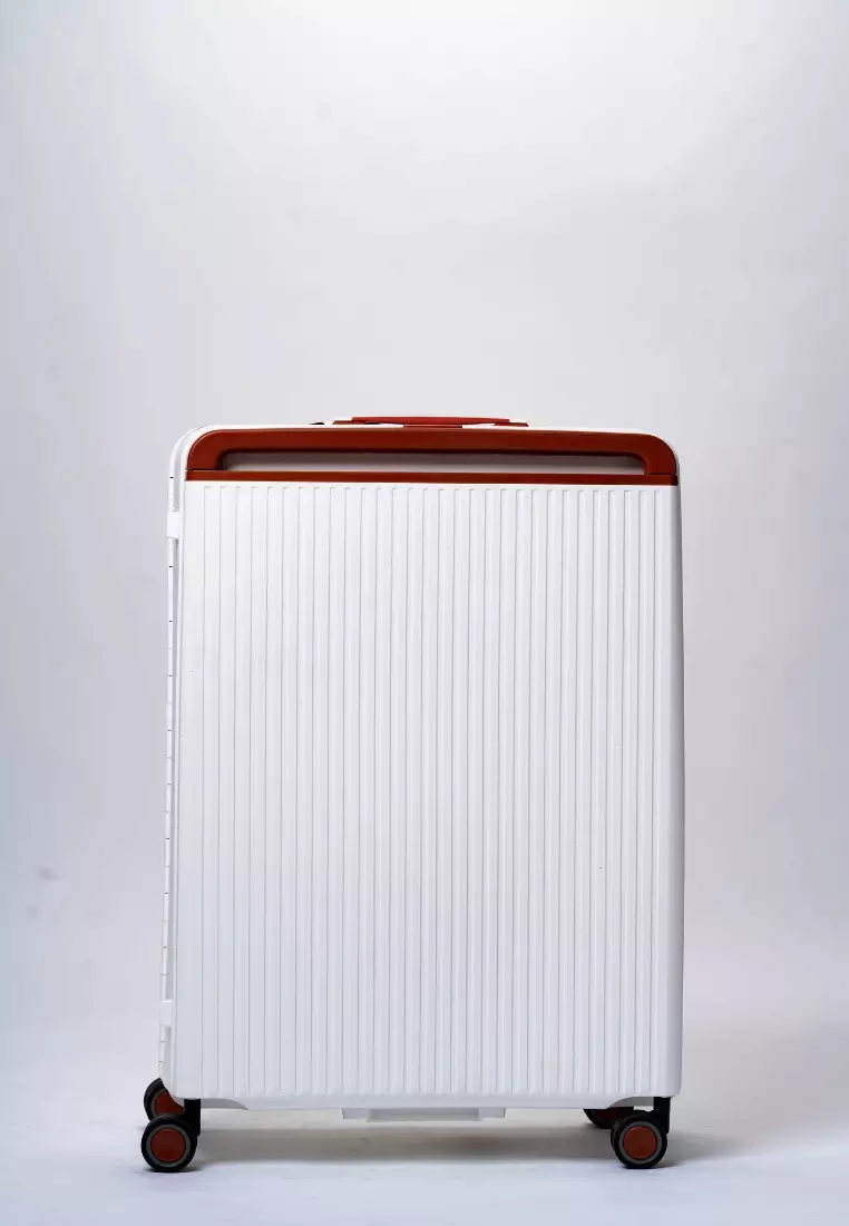 Gamma 28" Large Hard Case Zipperless Luggage White