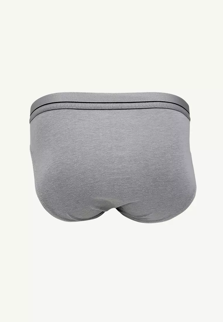 Regular Cotton Men's Briefs Polar - Assorted with Gray Garter (3in1 Pack)