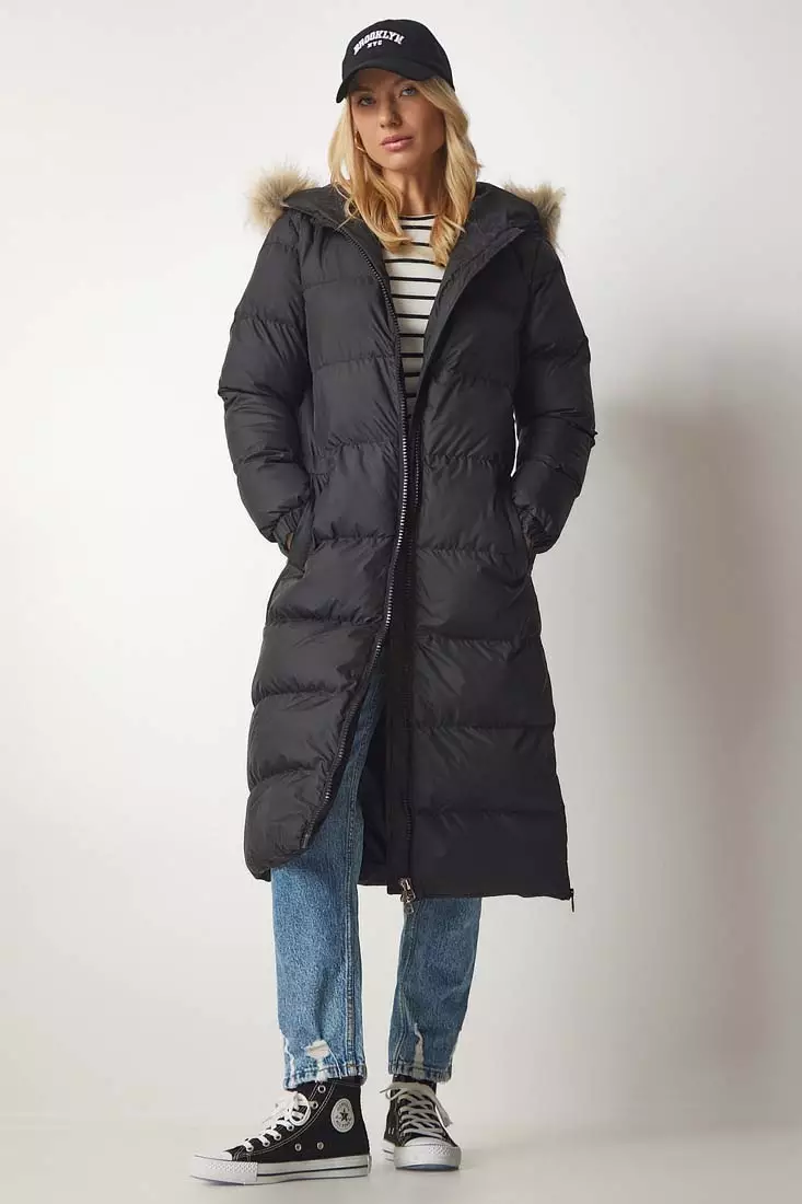 Everest long best sale quilt coat