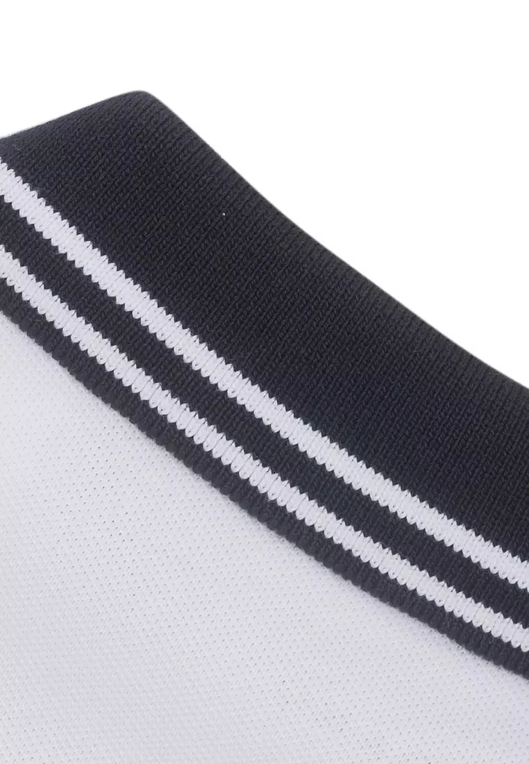 Men's Cotton Lycra Pique Flat Knit Collar Short Sleeve Bold Polo