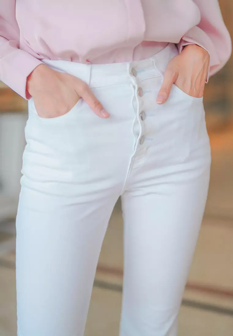 HijabChic x ZytaDelia Haiva Broken White Denim