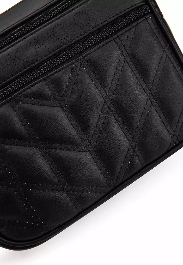 GYKACO FUMIKO Black - Tas Wanita Sling Bag - Fashion Top Handle Bag (Import)