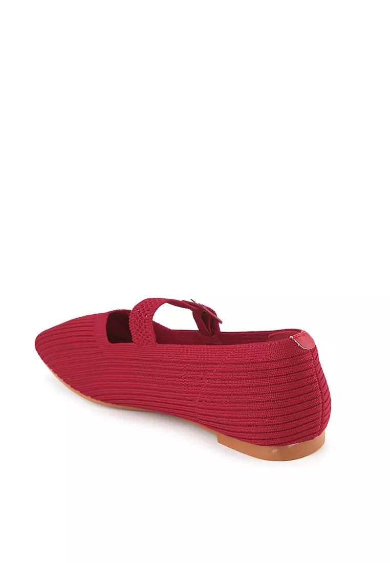 DONNA J2527-9 FLATSHOES RED