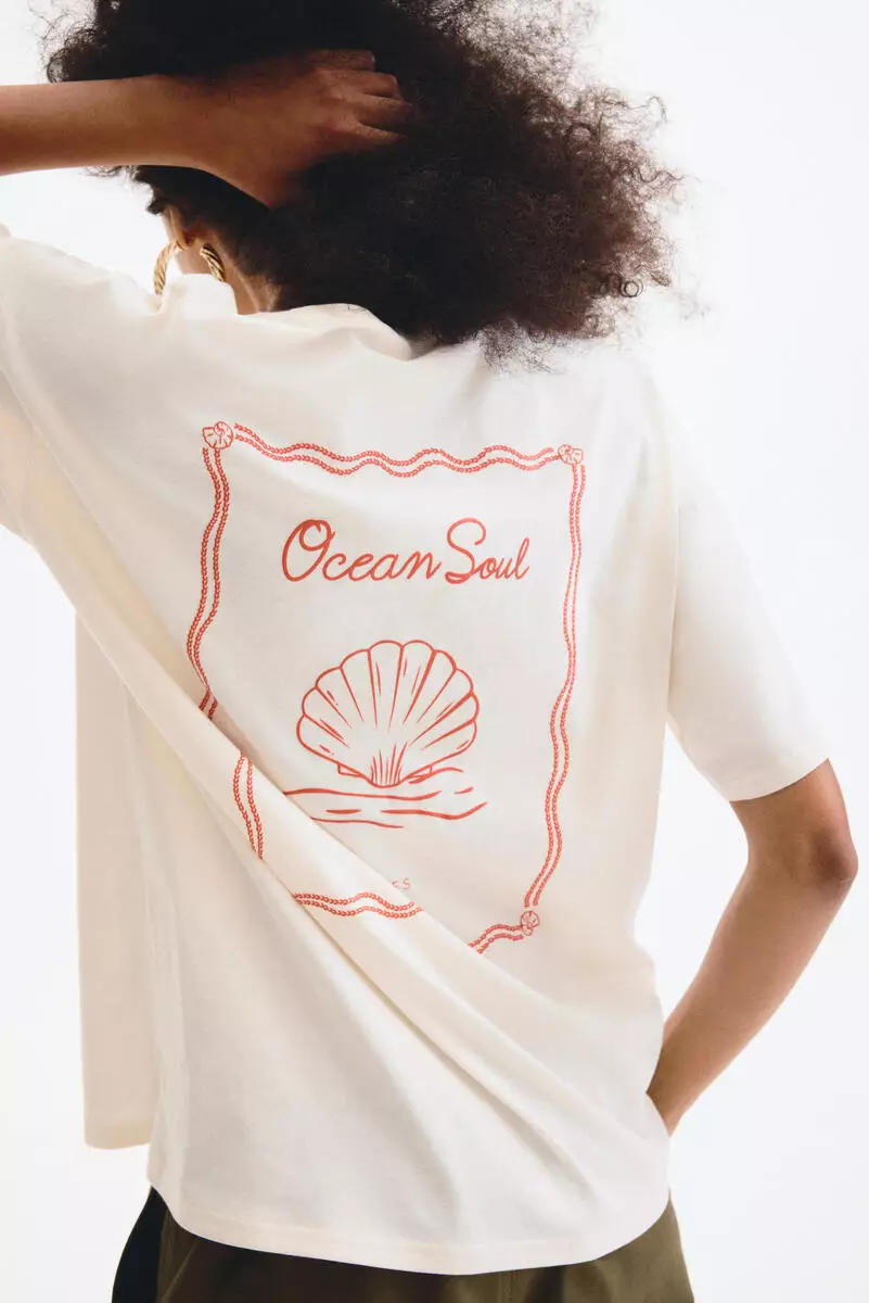 Oversized printed T-shirt