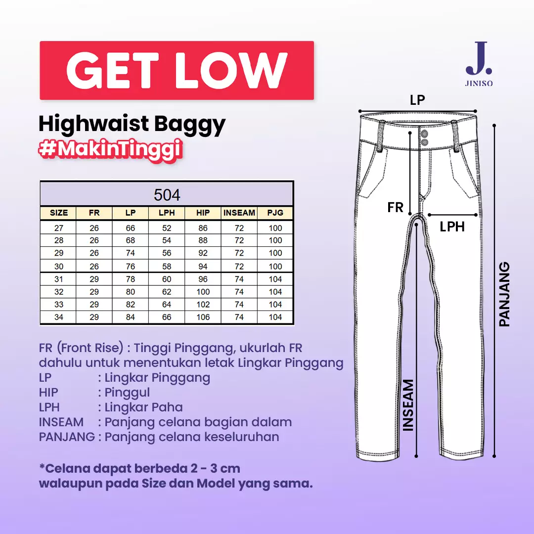 Highwaist Baggy Jeans 504 GET LOW