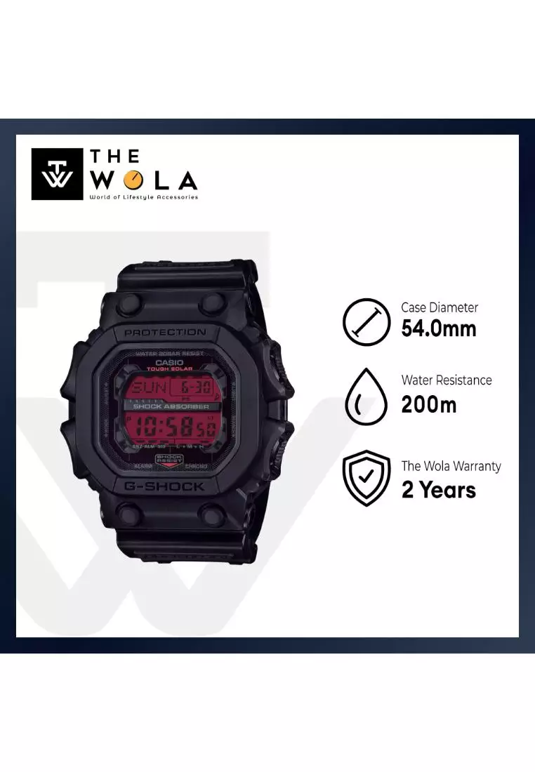 GX-56BBR-1 Men’s Digital Watch Black Resin Band