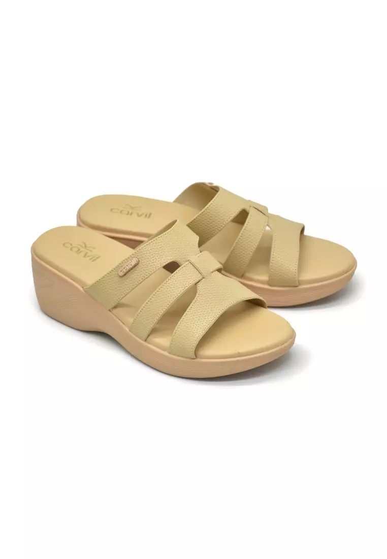 Carvil Sandal Wanita Gemoy-L Cream