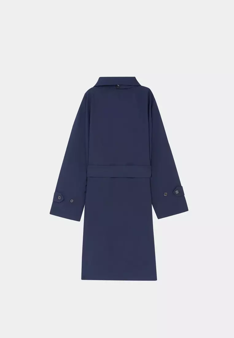 Dark Blue Hoodie Coat