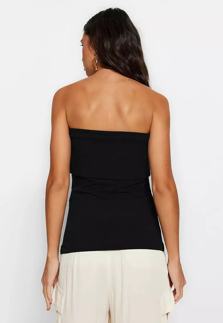 Buy Trendyol Side Zip Strapless Top 2025 Online ZALORA Philippines